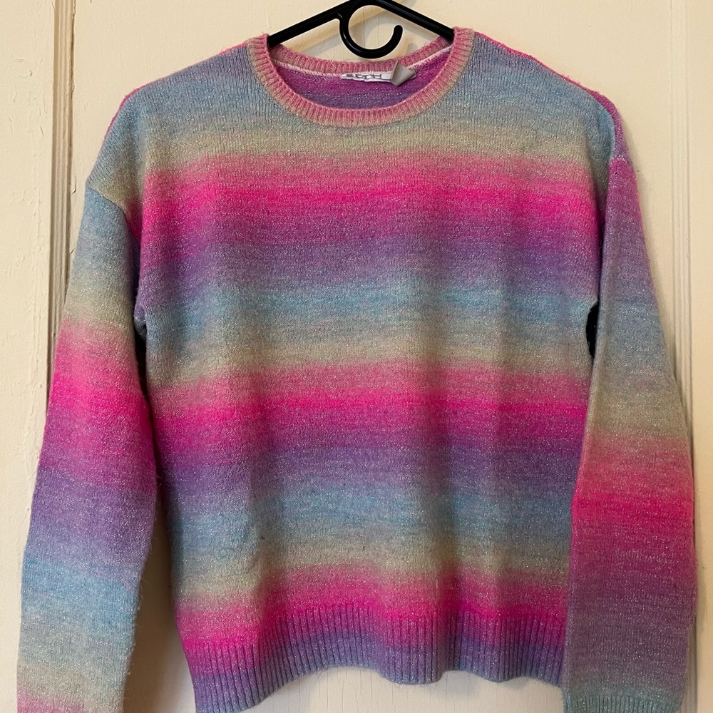 Place Kids Multicolor Pastel Ombre Sweater in Pink, Blue & Purple